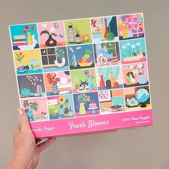 FRESH BLOOMS by Re-marks JIGSAW PUZZLE 1000 pieces - Picture 1 of 8